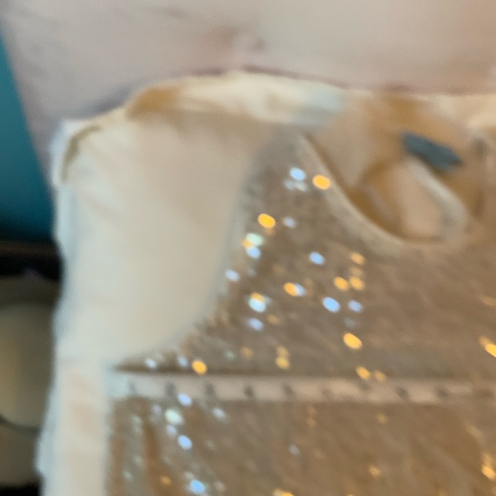 CeCe Sparkling Sequin Tank Top - Silver - Picture 5 of 6